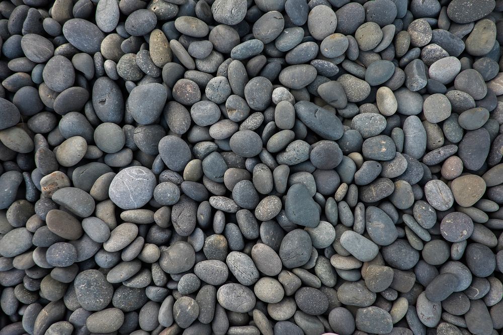 Rock pebble stones at the beach. Original public domain image from Wikimedia Commons