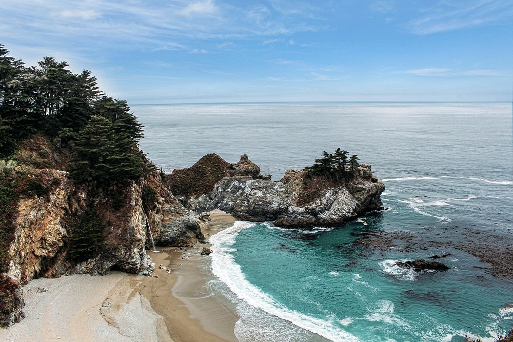 McWay Falls. Original public domain image from Wikimedia Commons