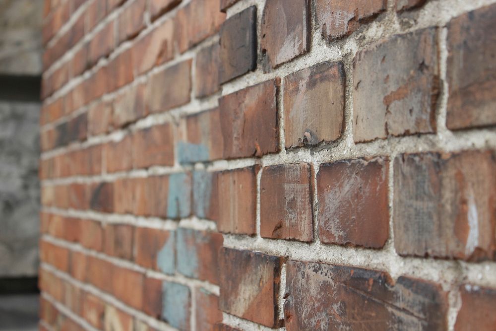 Brick wall, texture backgroud. Original public domain image from Wikimedia Commons