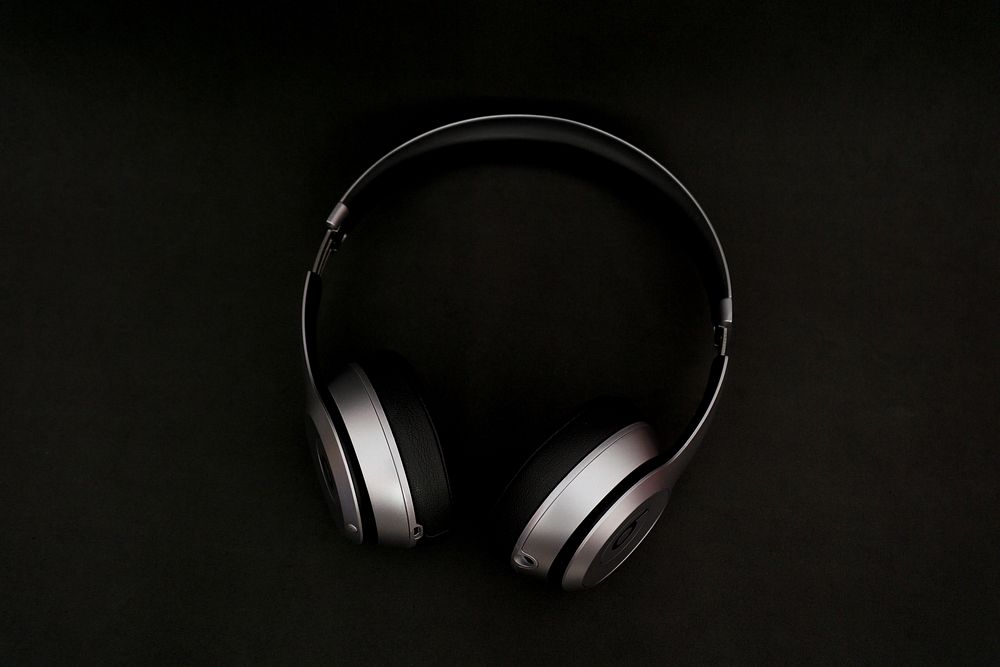 Headphones. Original public domain image from Wikimedia Commons