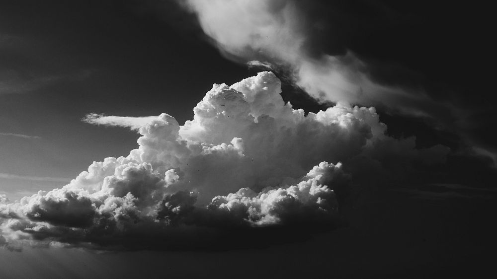Photo of clouds. Original public domain image from Wikimedia Commons