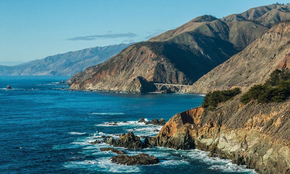 Big Sur, United States. Original public domain image from Wikimedia Commons