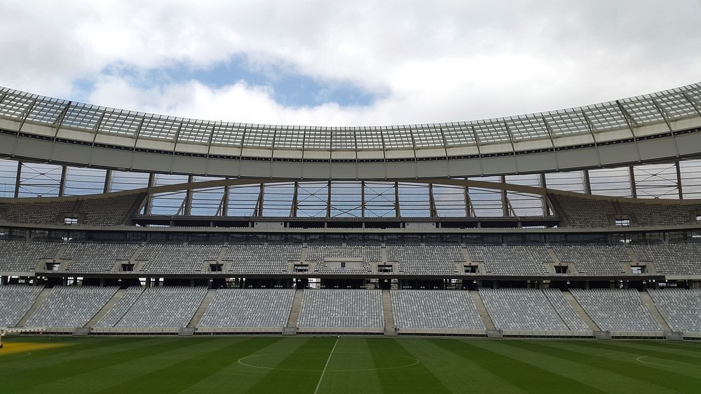 Empty stadium. Original public domain image from Wikimedia Commons