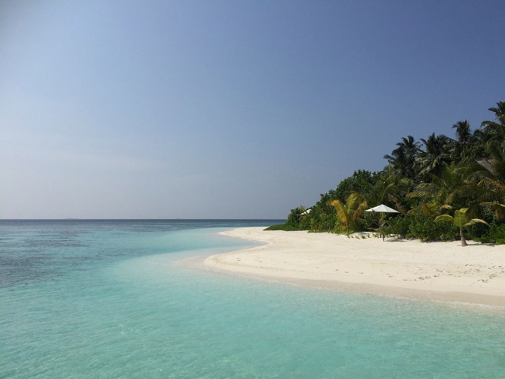 Beaches of the Maldives. Original public domain image from Wikimedia Commons