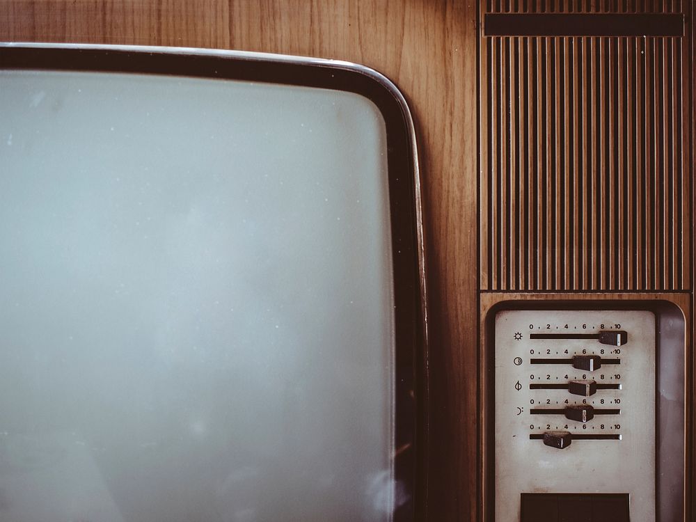 Vintage television. Original public domain image from Wikimedia Commons