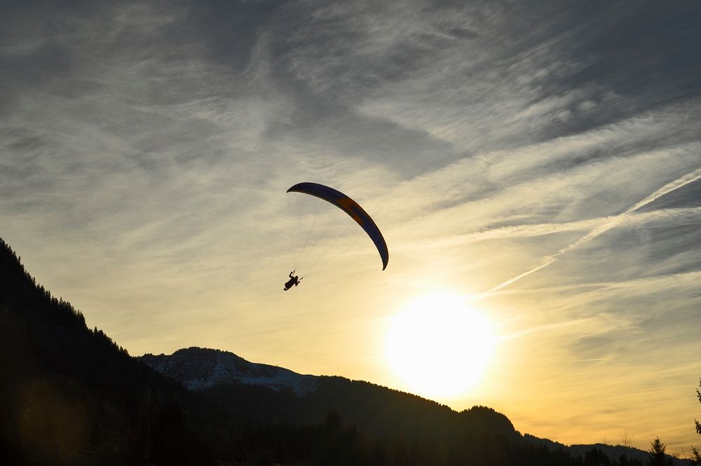 Paraglide. Original public domain image from Wikimedia Commons