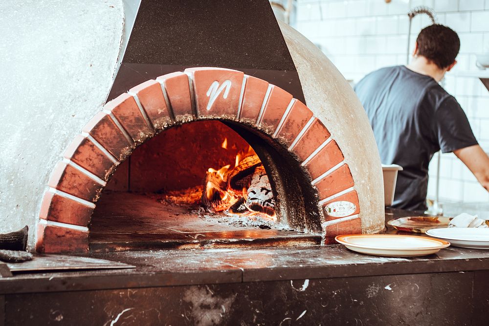 Pizza oven. Original public domain image from Wikimedia Commons