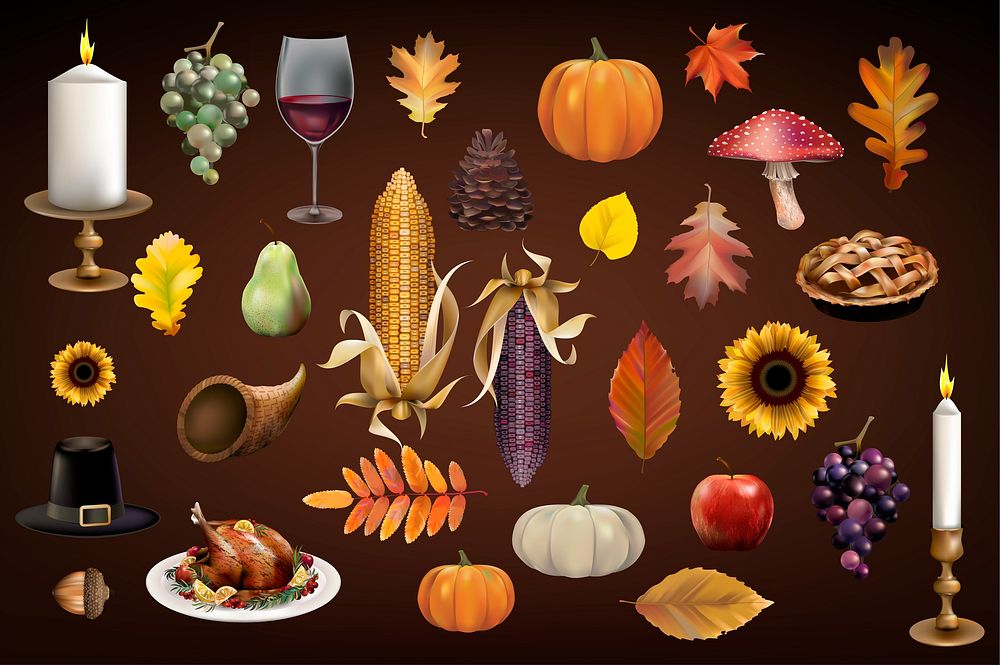 Illustration of thanksgiving festival