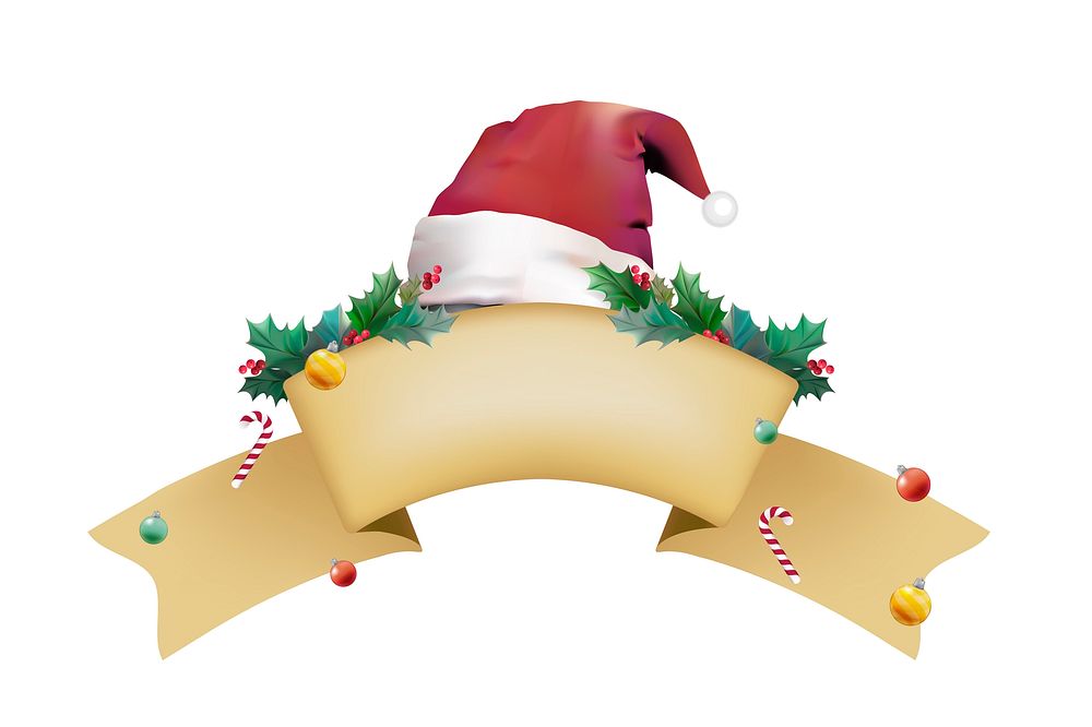 Illustration of Christmas banner
