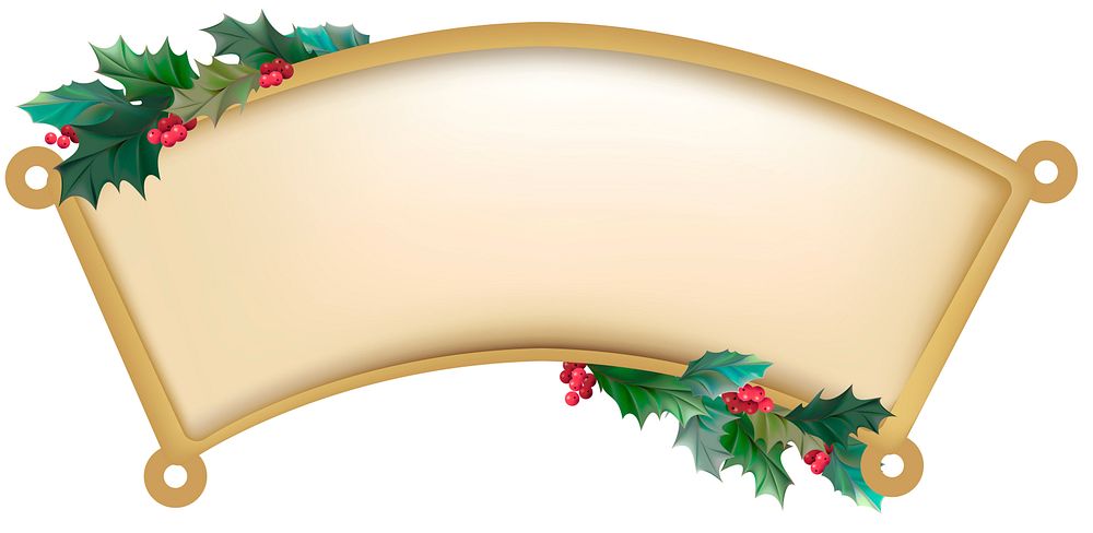 Illustration of Christmas banner