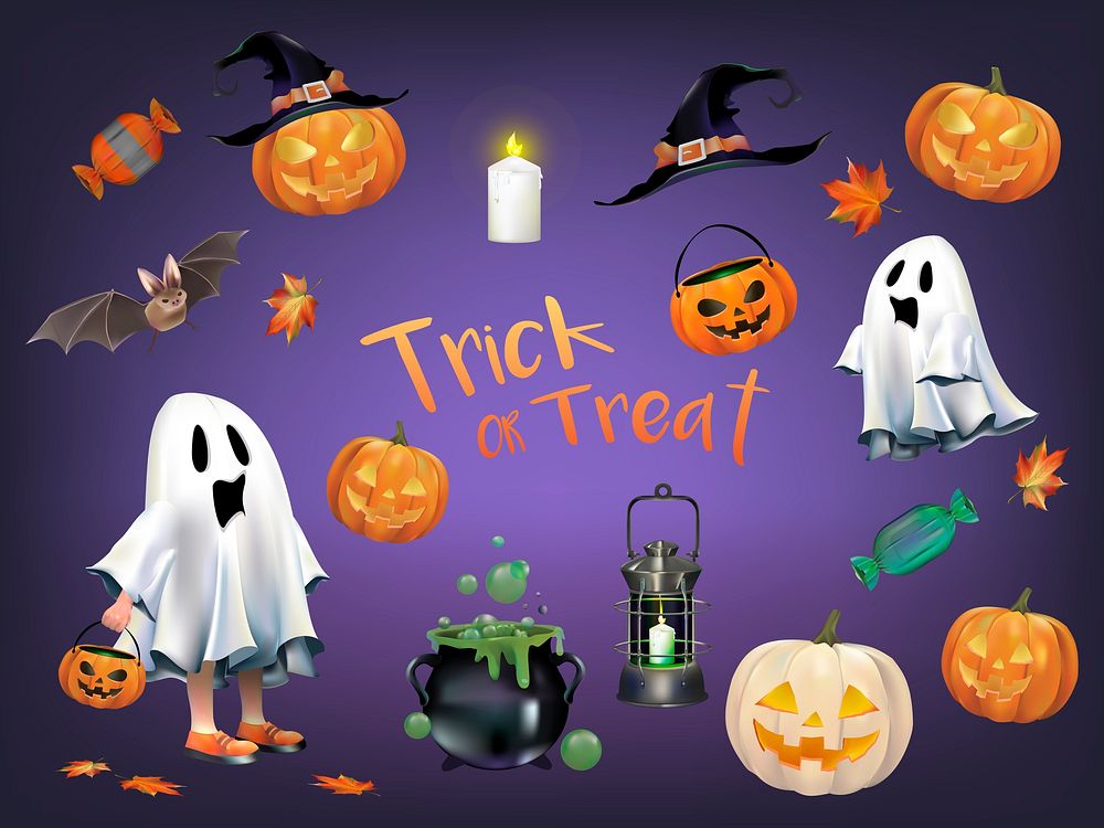 Trick or Treat Halloween vector
