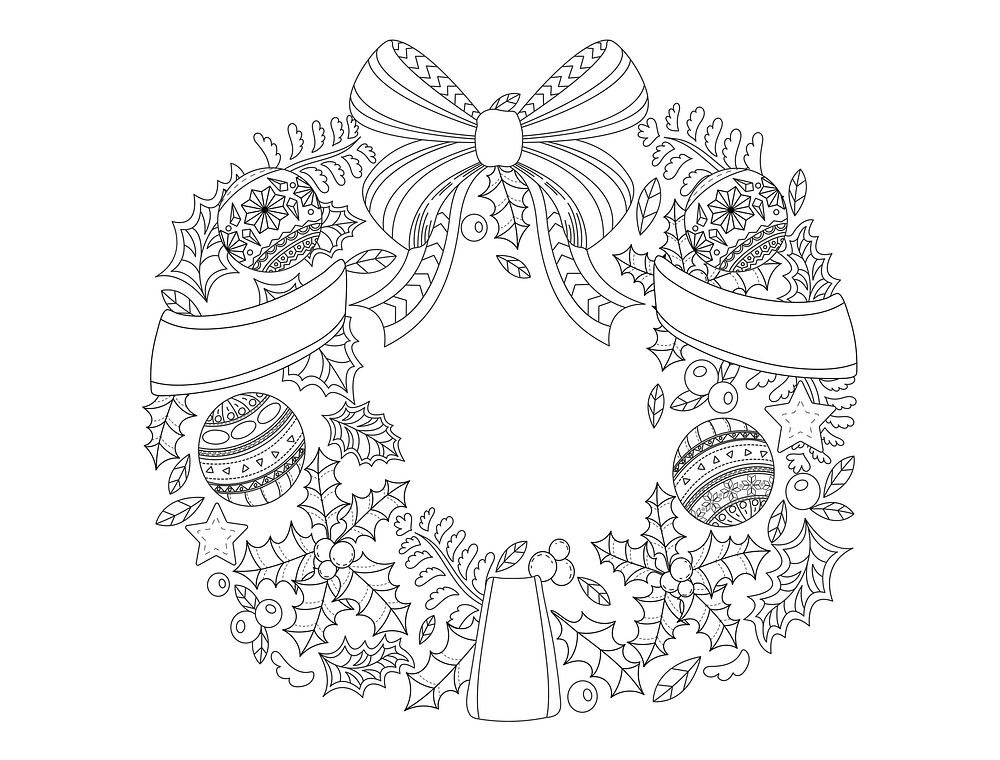 Decorative wreath vector