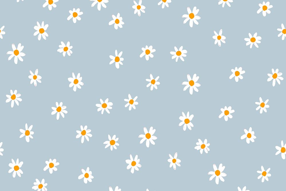 Flower background psd, cute desktop wallpaper