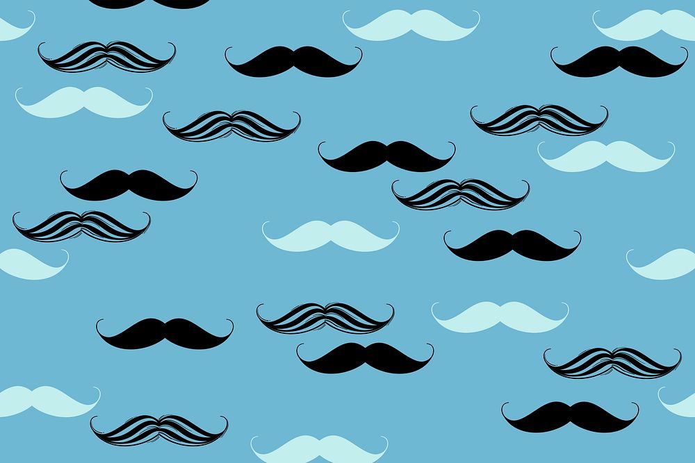 Mustache background desktop wallpaper, gentleman vector