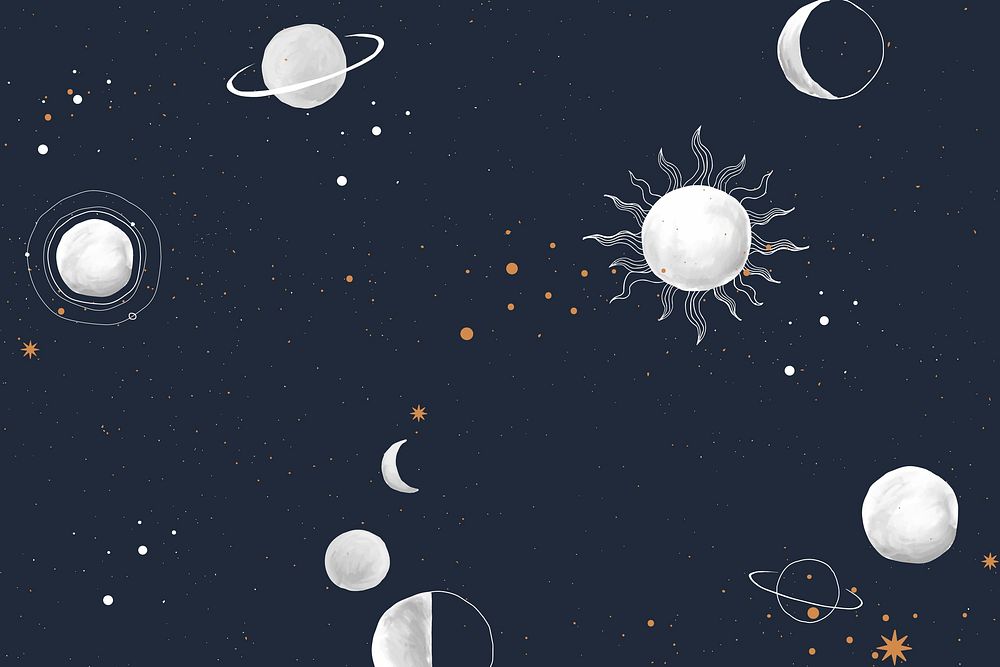 Space background, galaxy desktop wallpaper