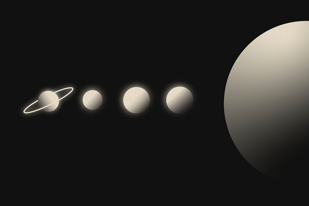 Solar system background, beige gradient galaxy background psd