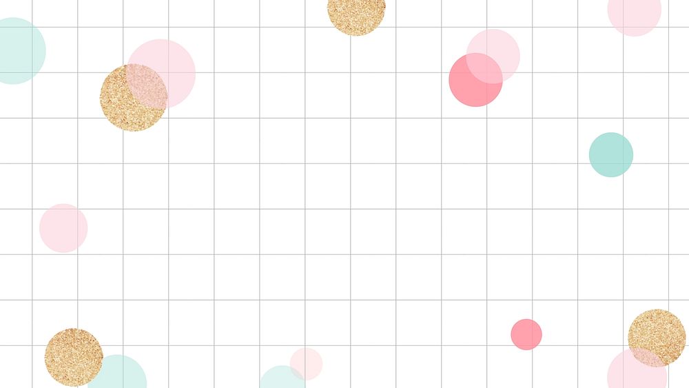 Celebration desktop wallpaper, cute pastel with grid pattern design
