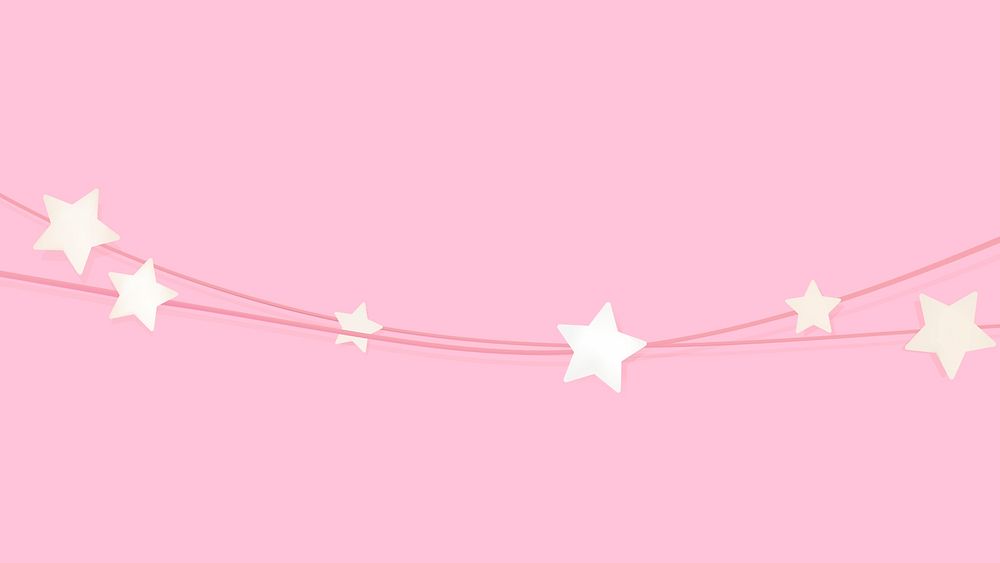 White 3D star border, festive ornament psd