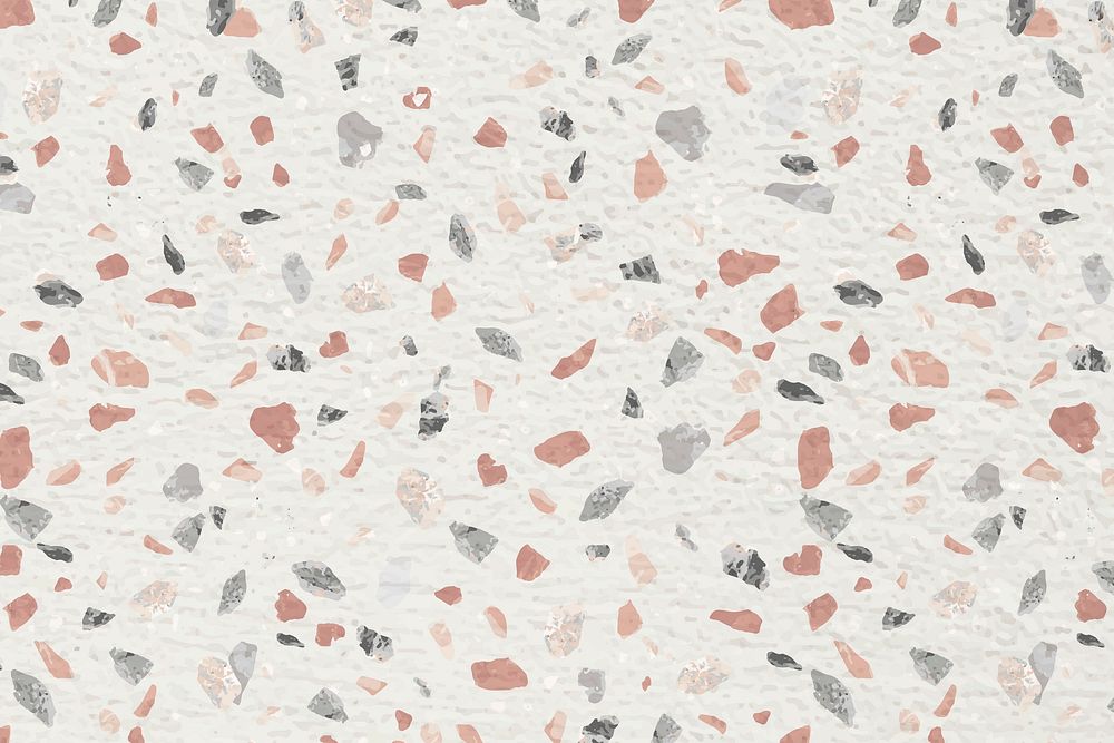 Aesthetic Terrazzo background, abstract pastel pattern vector