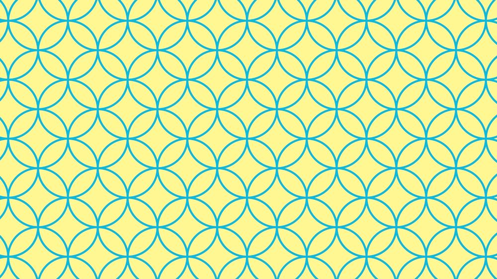 Yellow pattern computer wallpaper, geometric pattern in abstract design
