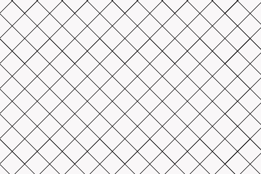 Grid pattern background, minimal black and white simple design vector