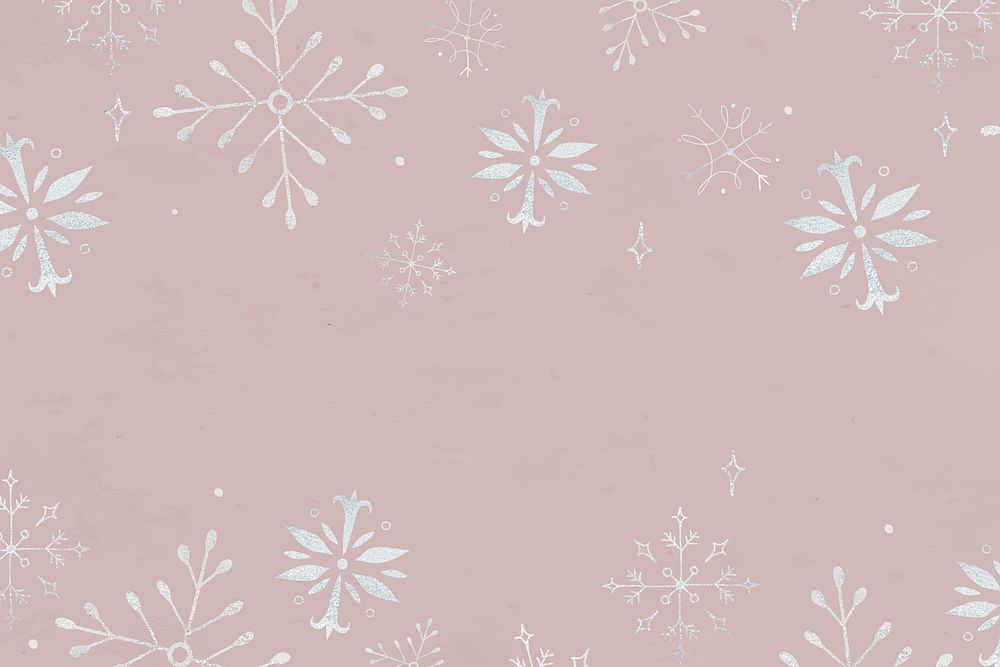 Winter background, Christmas snowflake illustration psd
