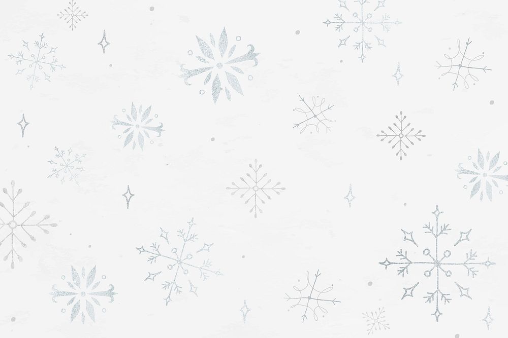 Christmas background, white snowflake illustration