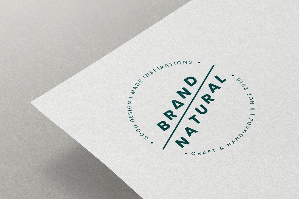 Logo mockup, corporate branding stationery letterhead paper psd