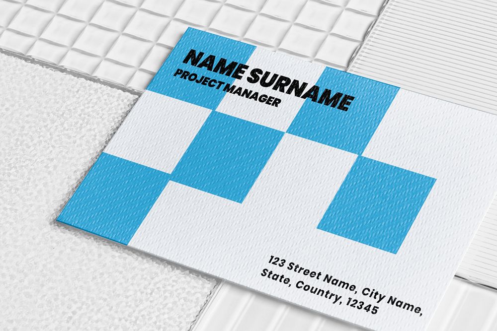 Business card mockup, corporate identity psd