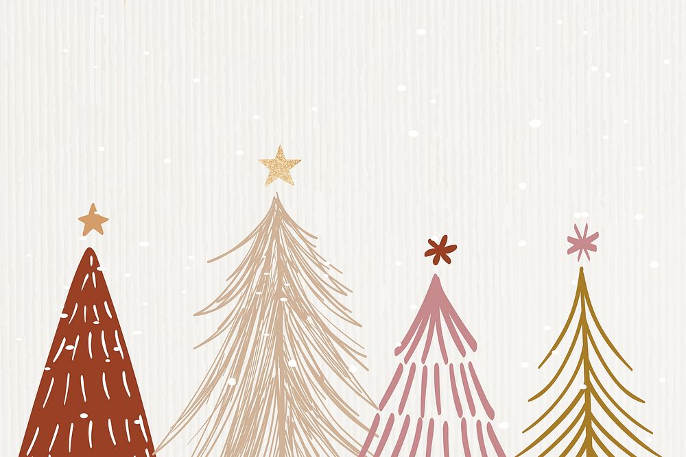 Cream winter background, Christmas aesthetic design vector