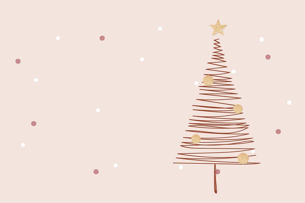 Pink winter background, Christmas aesthetic design psd