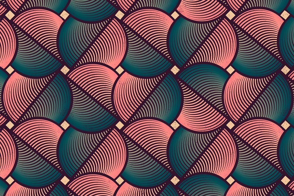 Geometric circle background, seamless round design 