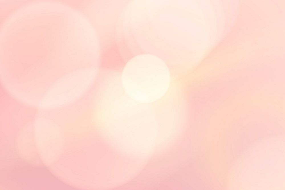 Pink bokeh background, geometric circle, aesthetic design vector