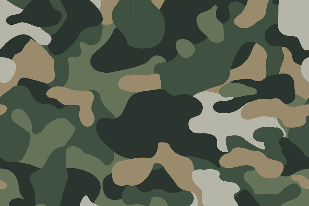 Navy print background, camouflage pattern in aesthetic design vector