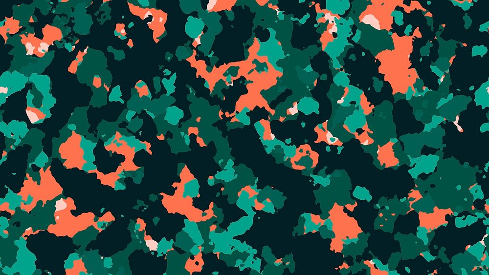 Green camouflage computer wallpaper patterned background