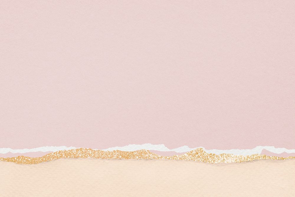 Pink aesthetic border background, glitter paper texture psd