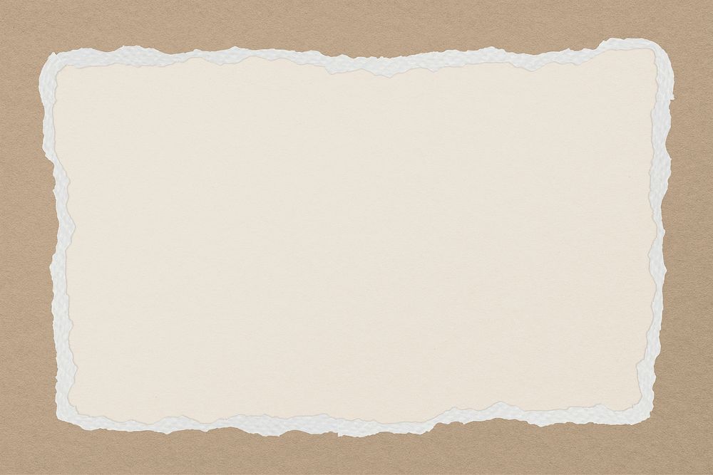 Paper texture frame background, earth tone design psd