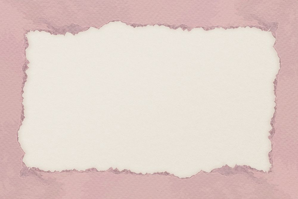 Paper texture frame background, pink feminine design psd