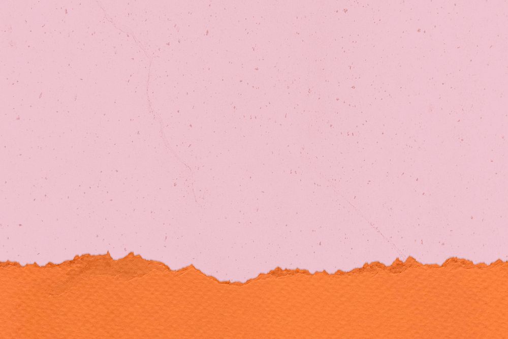 Pink paper background, torn texture border psd