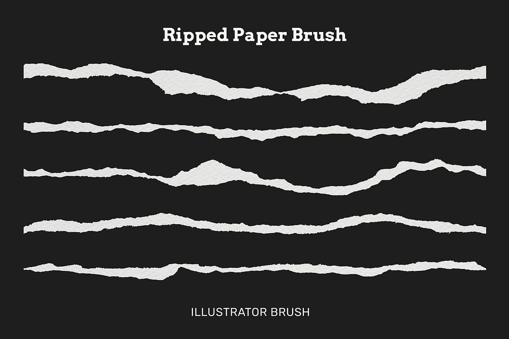 torn paper brush illustrator download