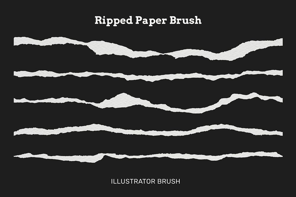 Ripped Paper Textured Brush Vector Premium Vector Rawpixel 2117