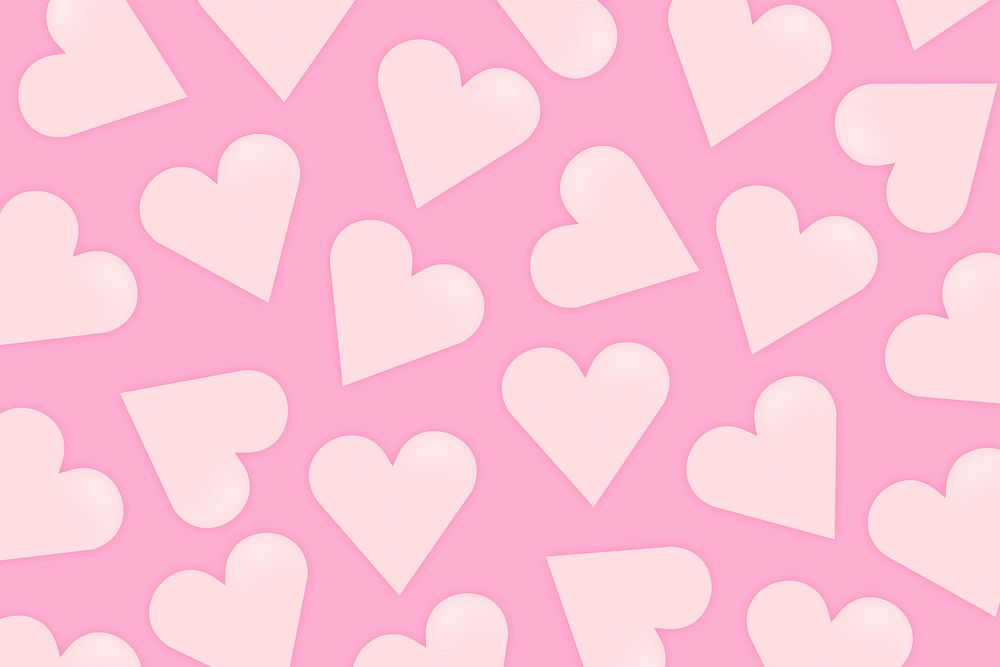 Valentine’s background heart shape vector