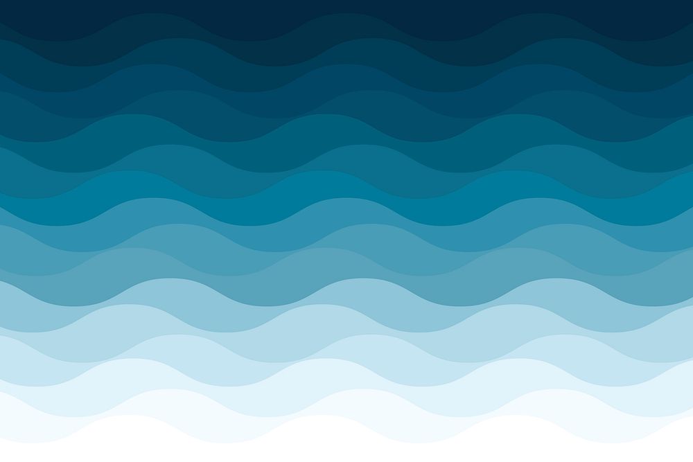 Gradient blue wave pattern background design