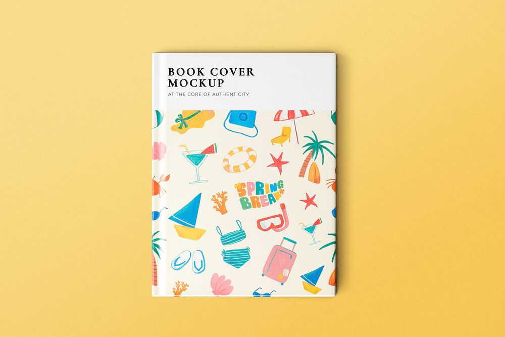 Book mockups psd, editable color changeable design