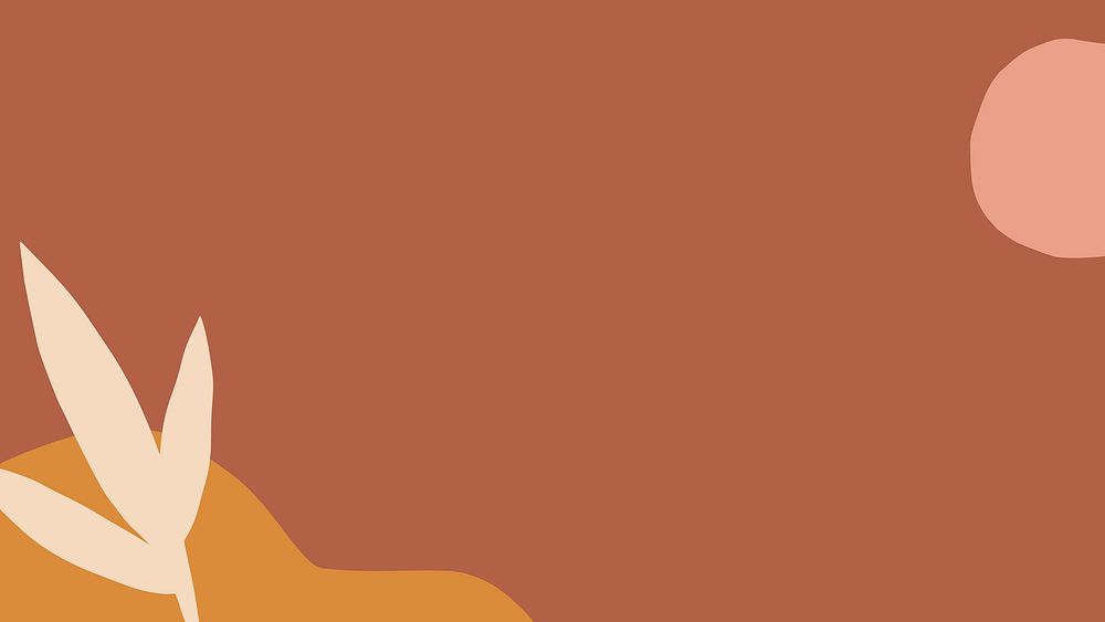Brown aesthetic HD wallpaper, abstract feminine style vector