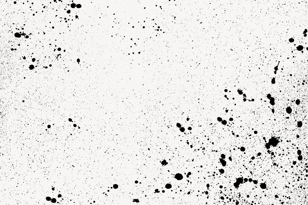 Ink splatter texture abstract background, black & white design
