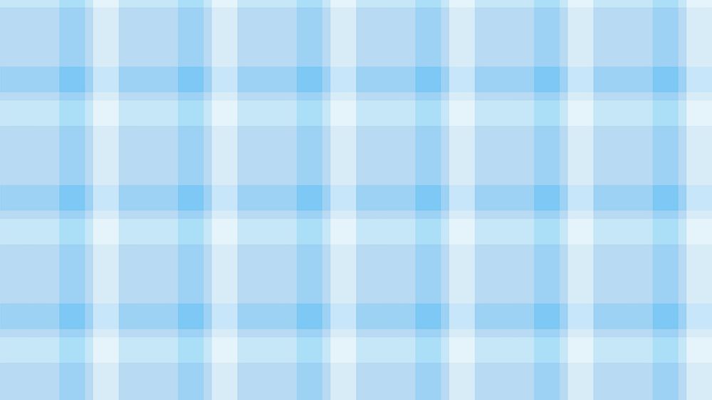 Blue tartan pattern desktop wallpaper, Free Photo rawpixel