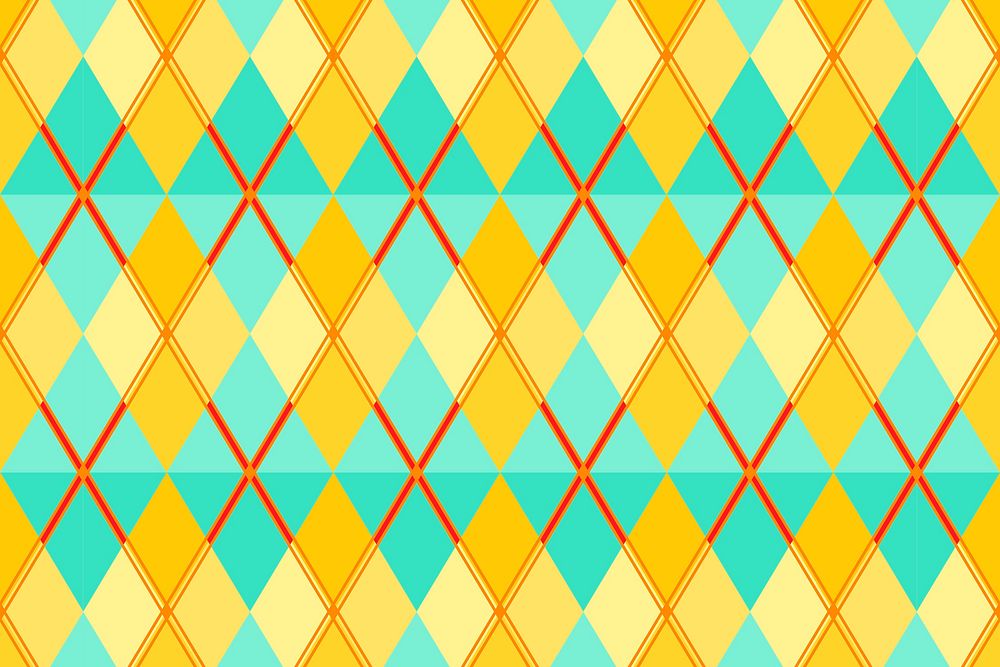 Rhombus pattern background, abstract yellow design