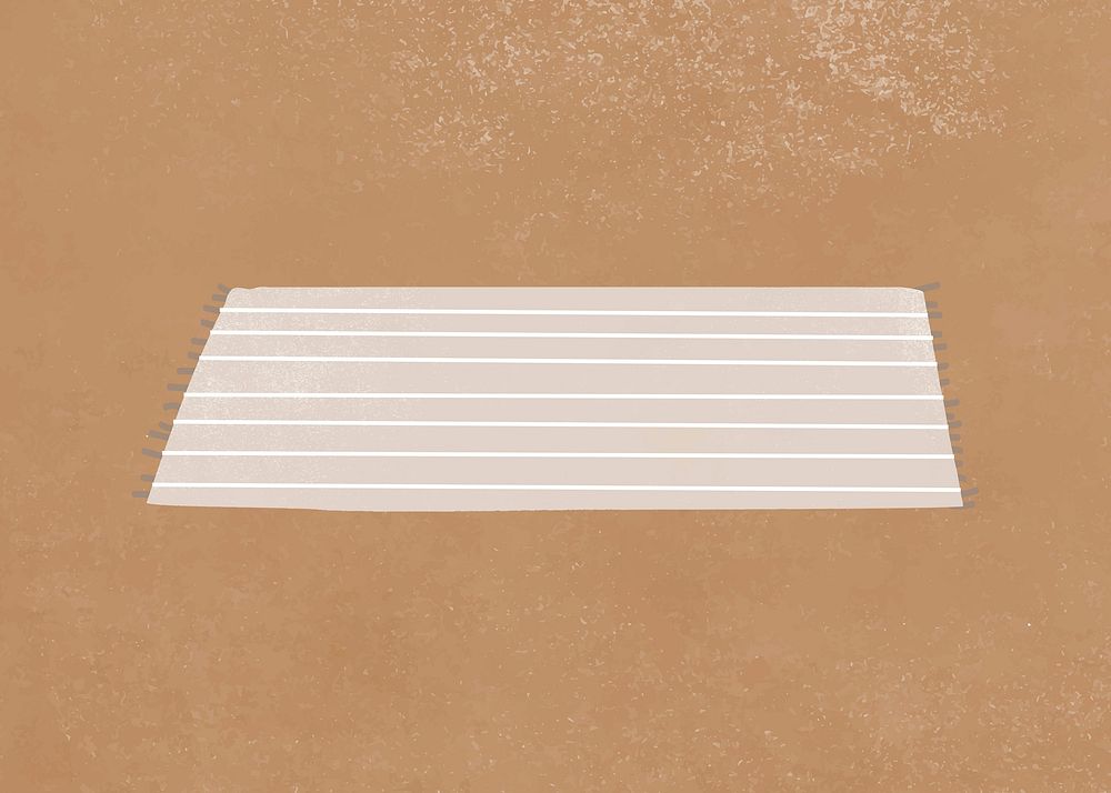 Beige carpet clipart, home decor illustration vector