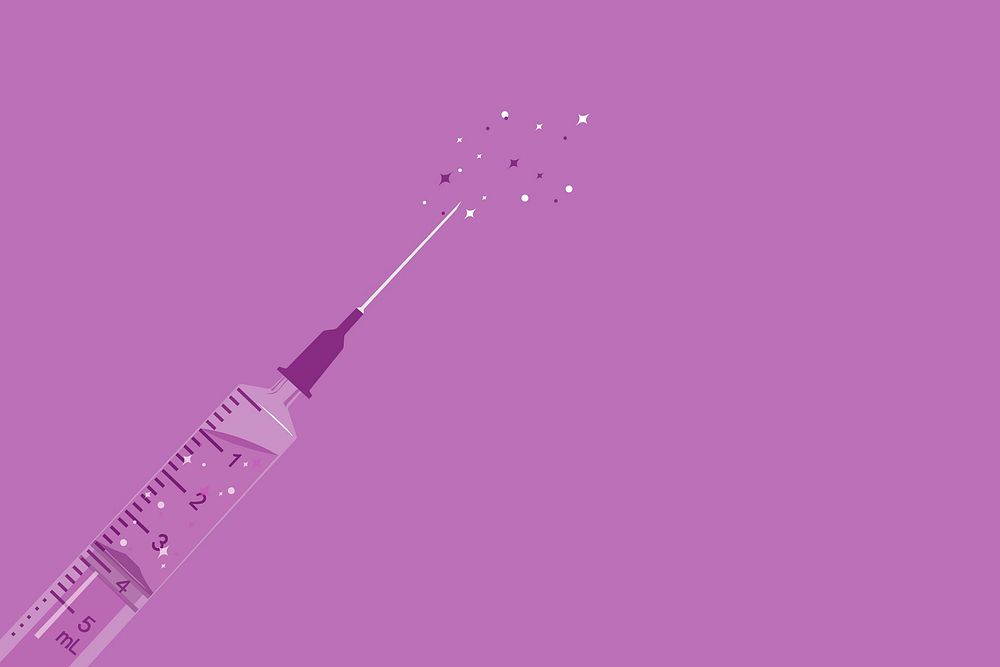 Drug addiction, purple background, mental health illustration design vector